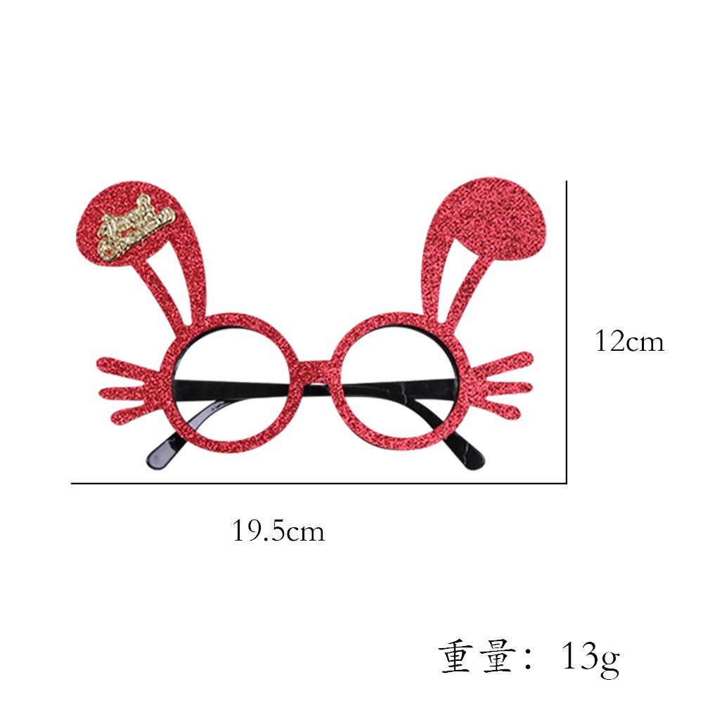 Toy santa claus snowman antler glasses