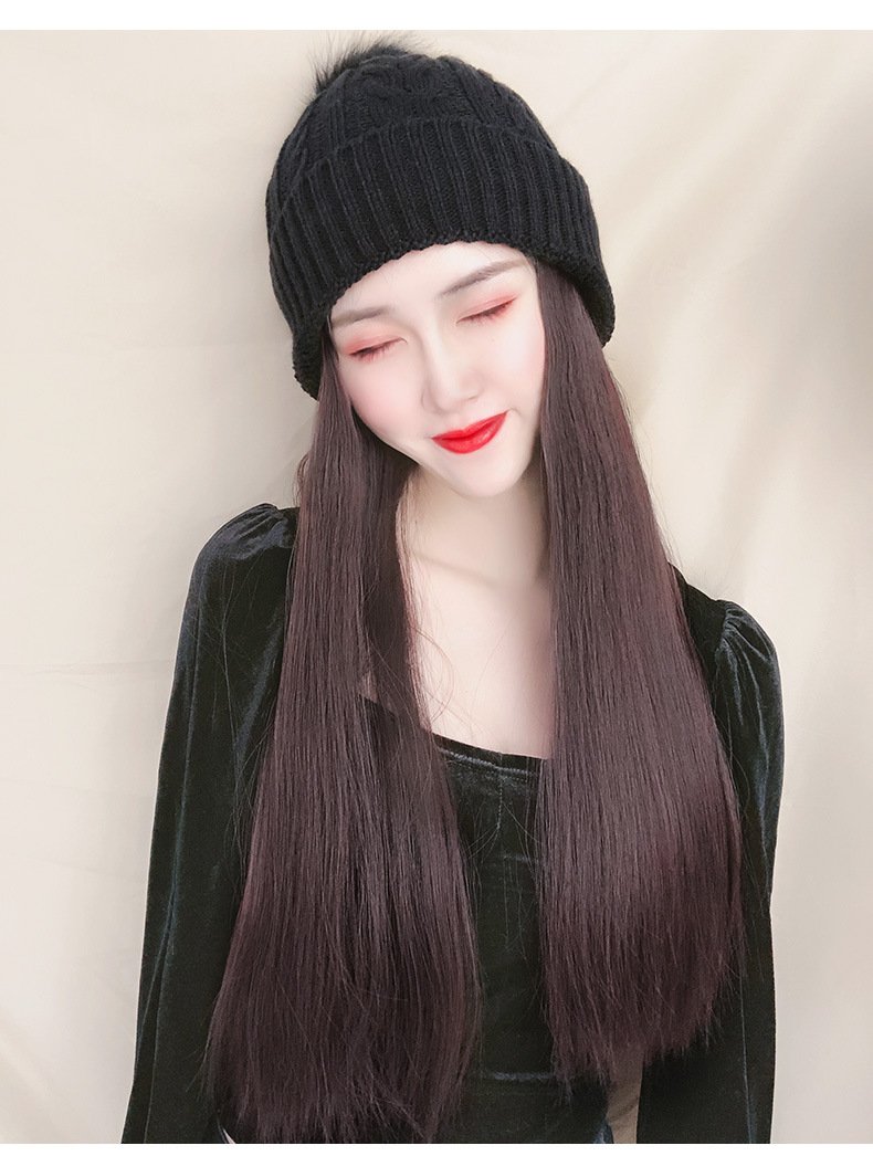 Wool Hat Fiber Wig