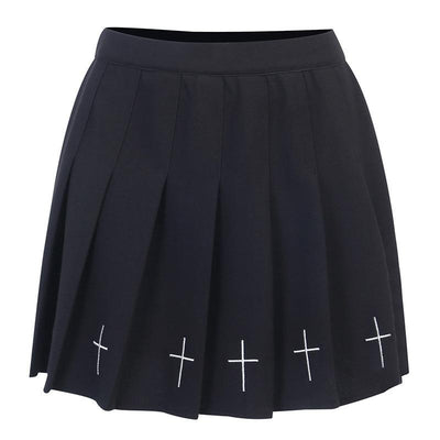 Punk machine air A word small black skirt