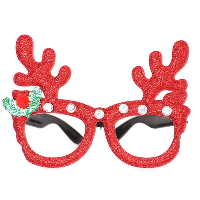 Toy santa claus snowman antler glasses