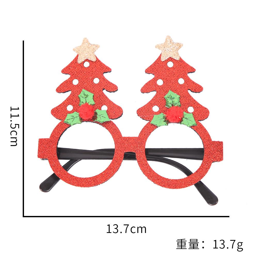 Toy santa claus snowman antler glasses