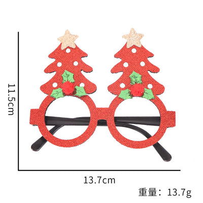 Toy santa claus snowman antler glasses