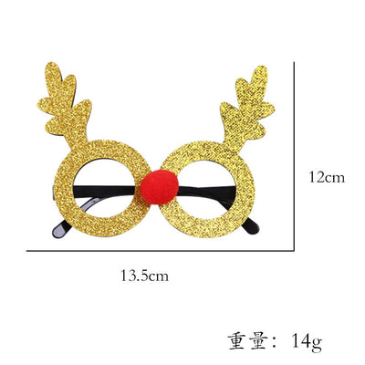 Toy santa claus snowman antler glasses