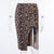 Leopard front pork half body short bag hip skirt