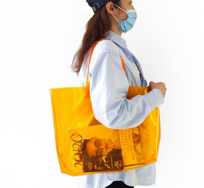 50-wire thickening shopping bag transparent PVC handbag